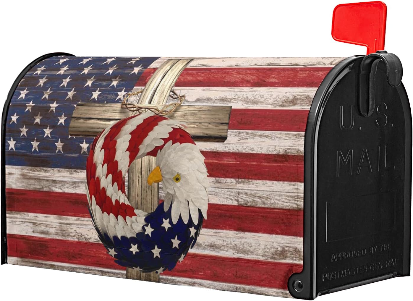 Funda magnética para buzón patriótico 25.5x21pulg Día de los Caídos
