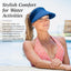 Visera solar Aqua mujer ajustable plegable