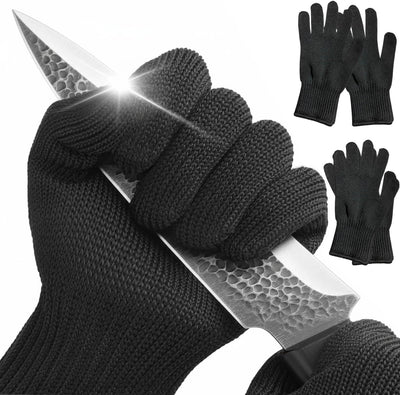 4 Guantes Corte Nivel 5 Acero Inox para Cocineros