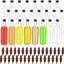24 Botellas Plástico Cuello Largo 25oz con Vertedor Hogar Bar