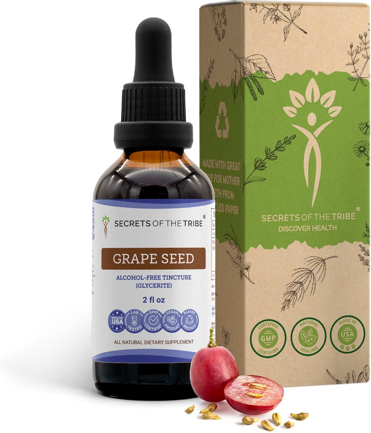 Extracto líquido semilla uva 2oz sin alcohol