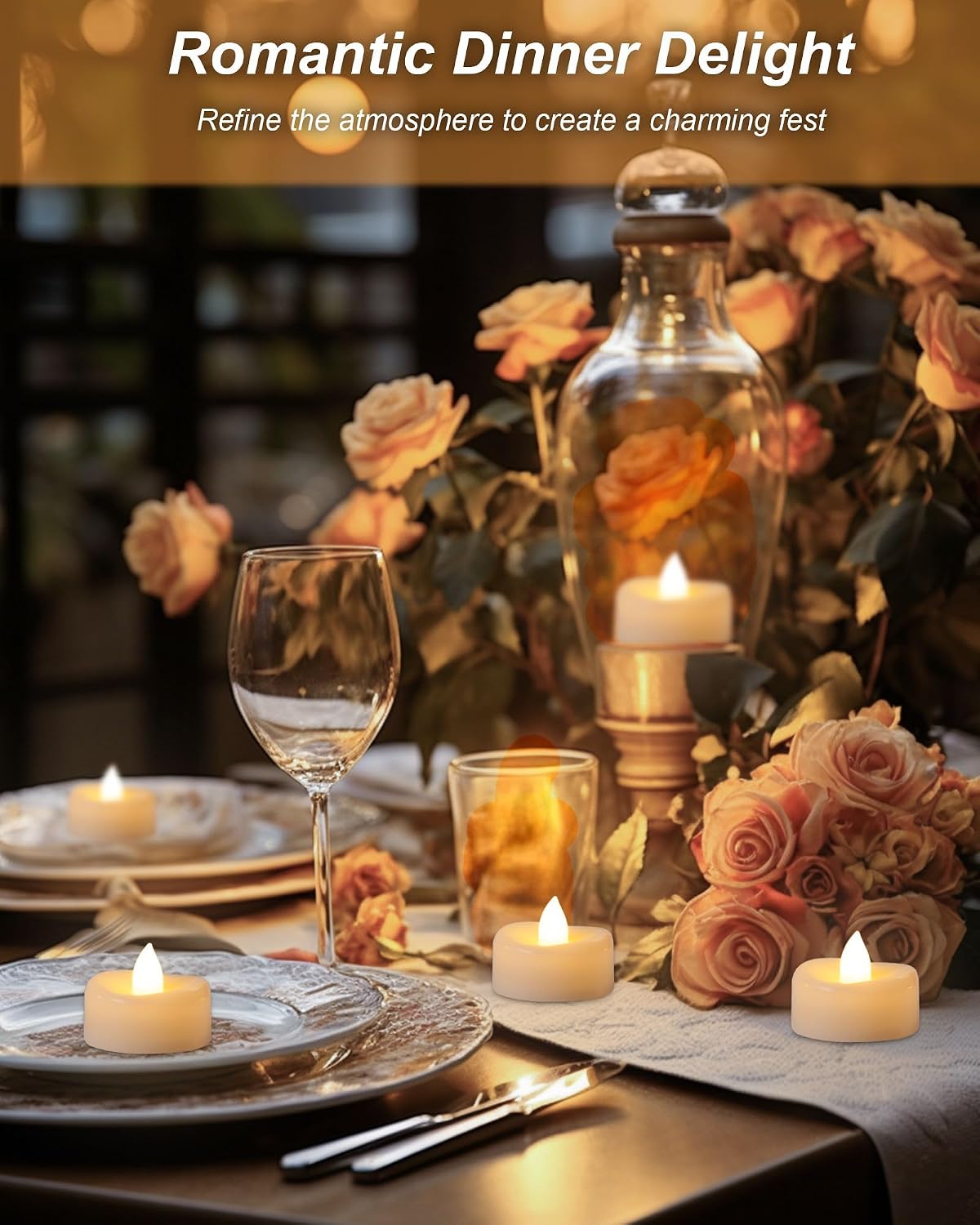 Velas sin llama LED 100 pzas luces té con pilas