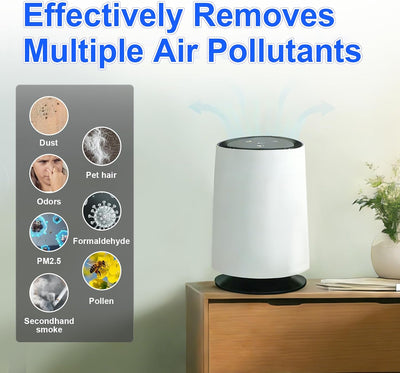 2 Pzas Filtro HEPA para Purificador Lumi Captura Humo y Olores