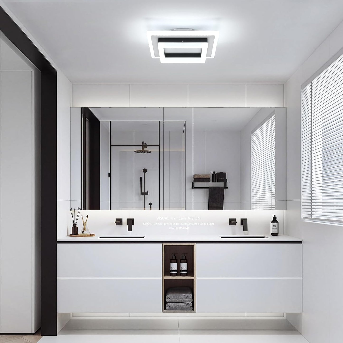 2 Lámparas LED Techo Empotrado 24W Blanca Fría 6500K