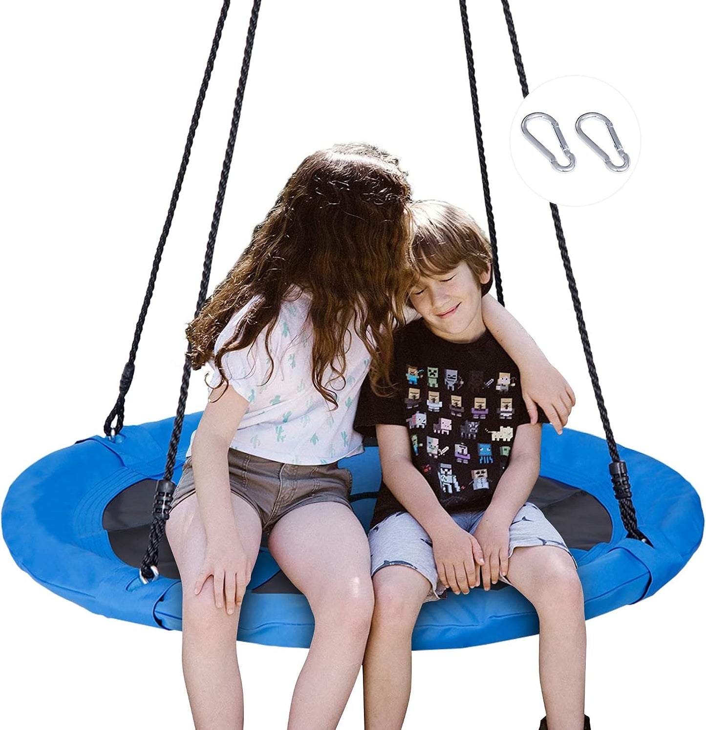 Columpio platillo volador para niños 40" acero textilene