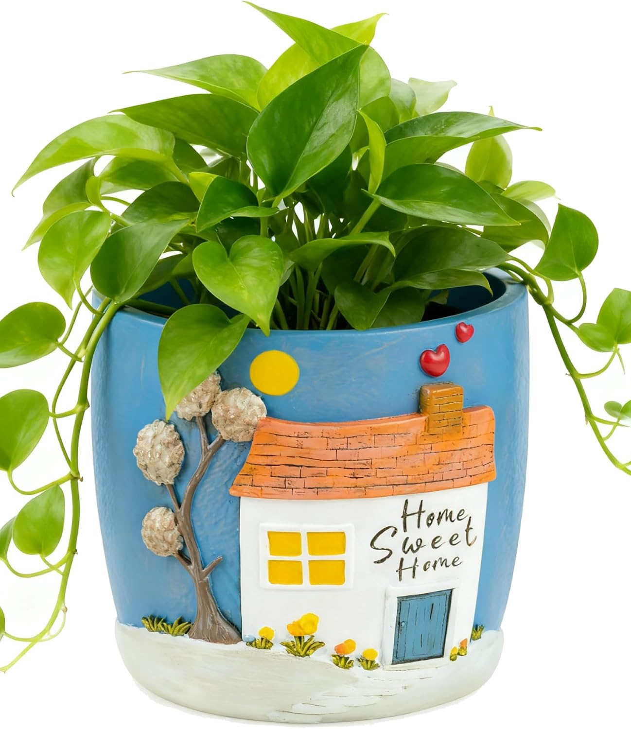 Regalo planta apartamento maceta 3d pintada a mano 5.3pulg
