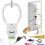 Juguete interactivo para gatos estimulación ejercicio blanco
