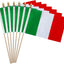 12 Banderas Italia en Palos para Oficina y Fiesta