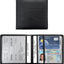 Soporte documentos automóvil cuero premium 5.5x5.1pulg