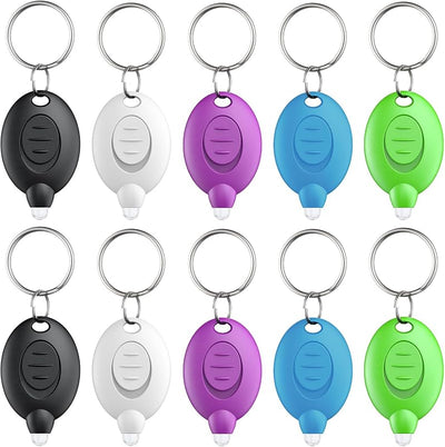 10 Llaveros con linterna LED 12lum portátiles camping