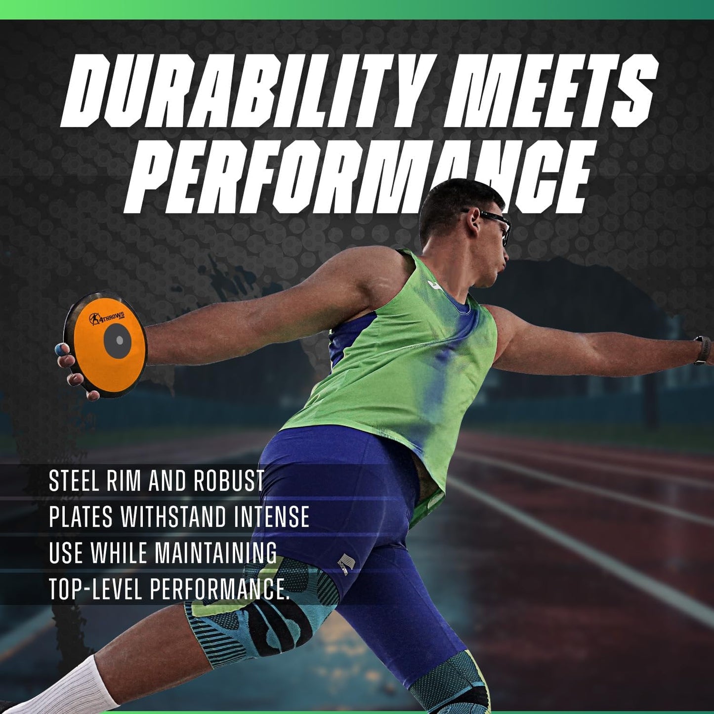 Discus para atletismo certificado IAAF con bolsa de