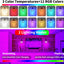 Apliques pared ratán control remoto RGB 15 colores