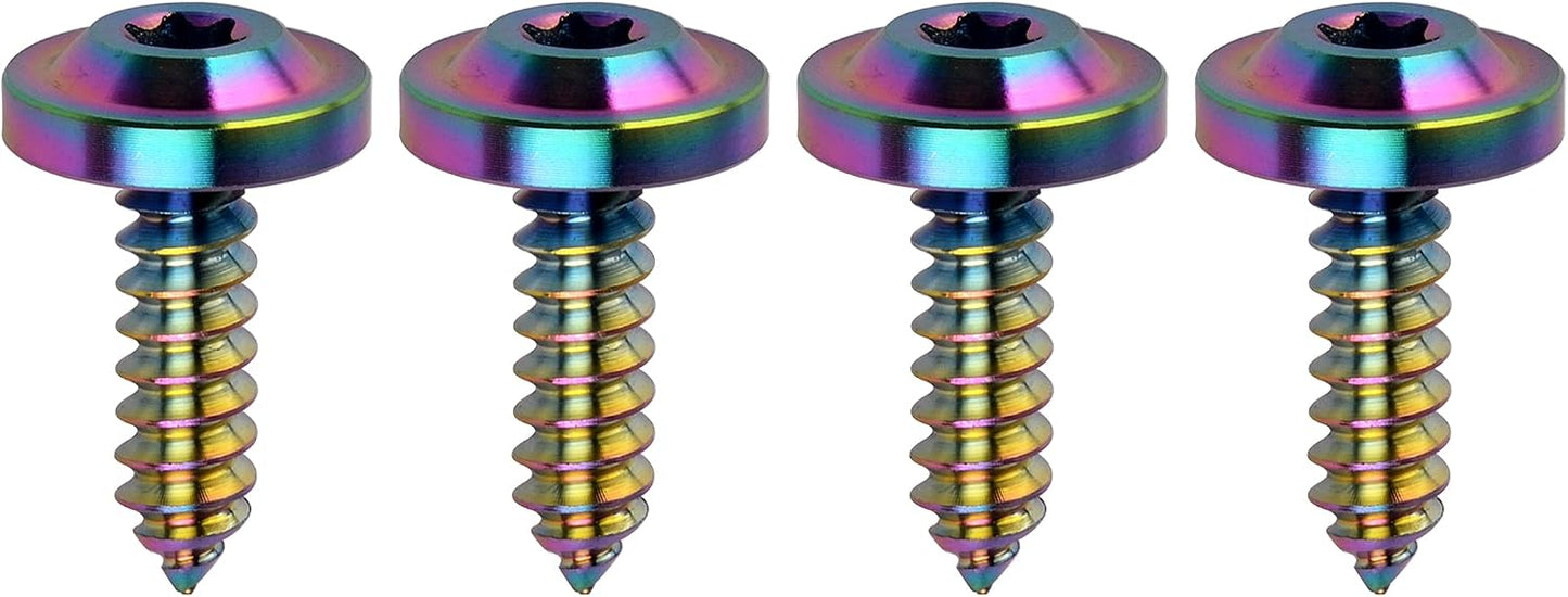 Tornillos autorroscantes titanio M4 M5 Torx motocicleta 4 pzas