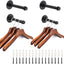 Barra ropa 7.7pulg set 4 ganchos metal baño dormitorio
