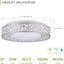Lámpara LED empotrada 12" 20W 5CCT regulable