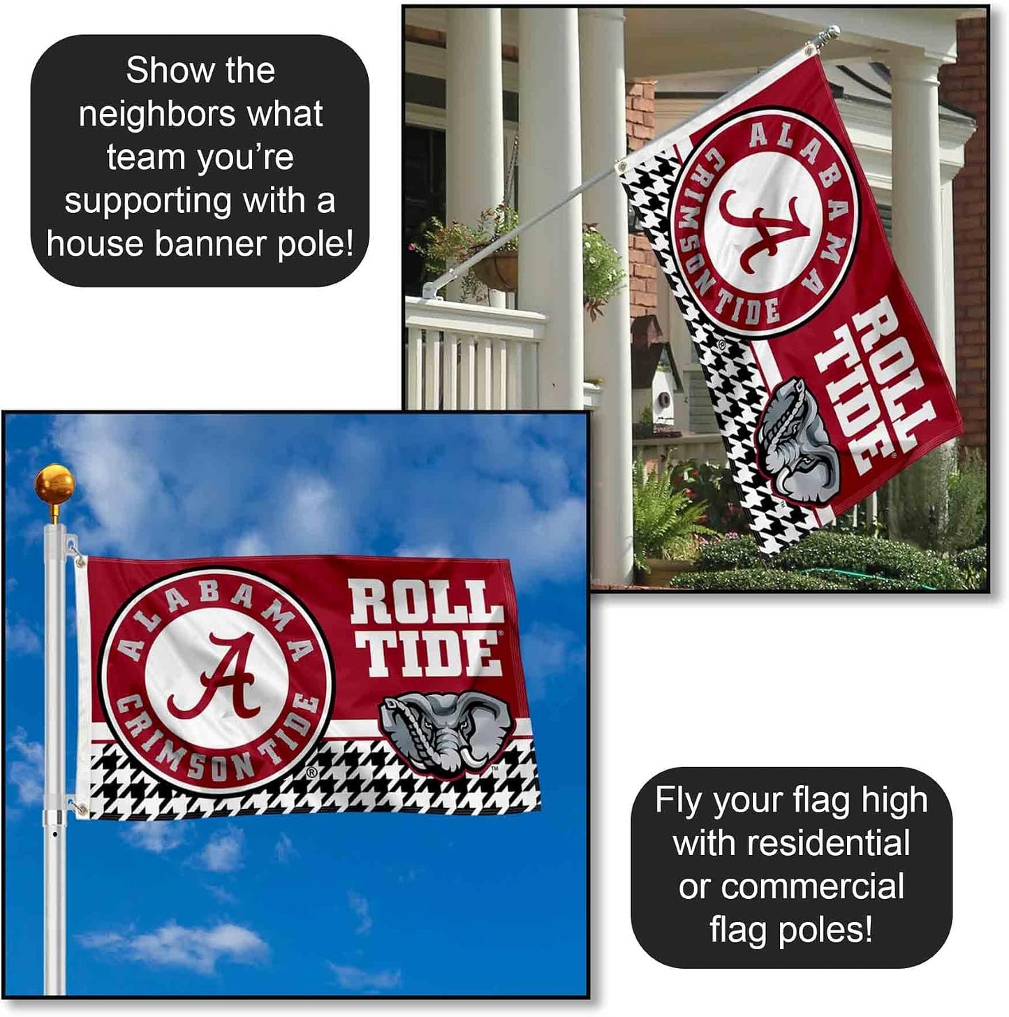 Bandera Alabama Crimson Tide 3x5