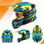 Casco motocross para adultos con gafas y visera solar