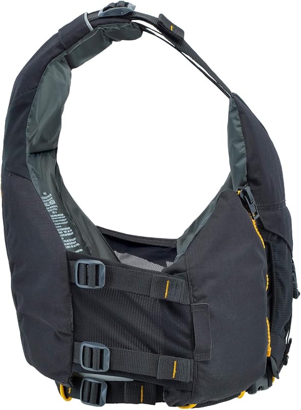 Chaleco salvavidas PFD para aguas bravas color negro talla