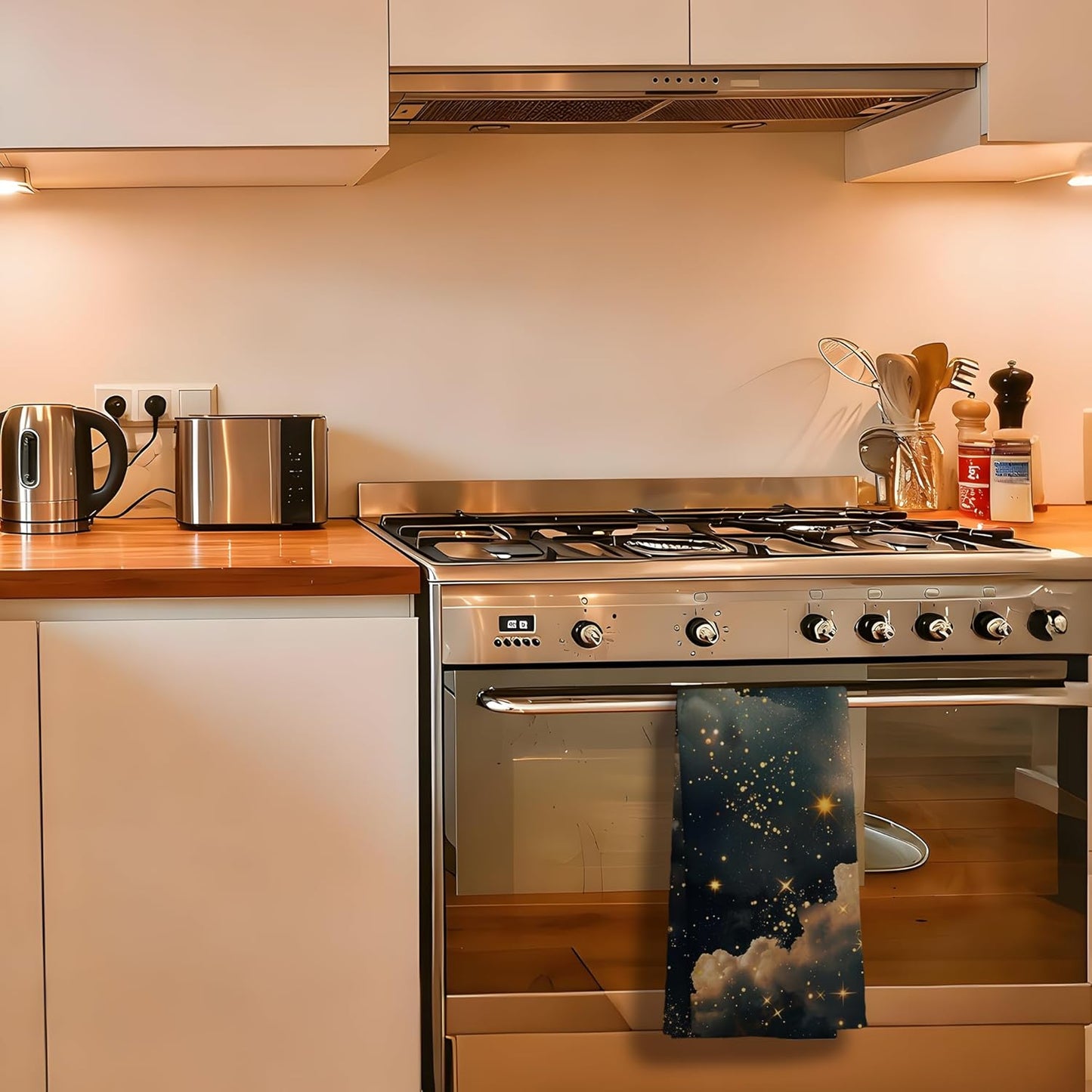 Toallas de cocina mágicas celestial para baño y cocina 16x24 pulgadas