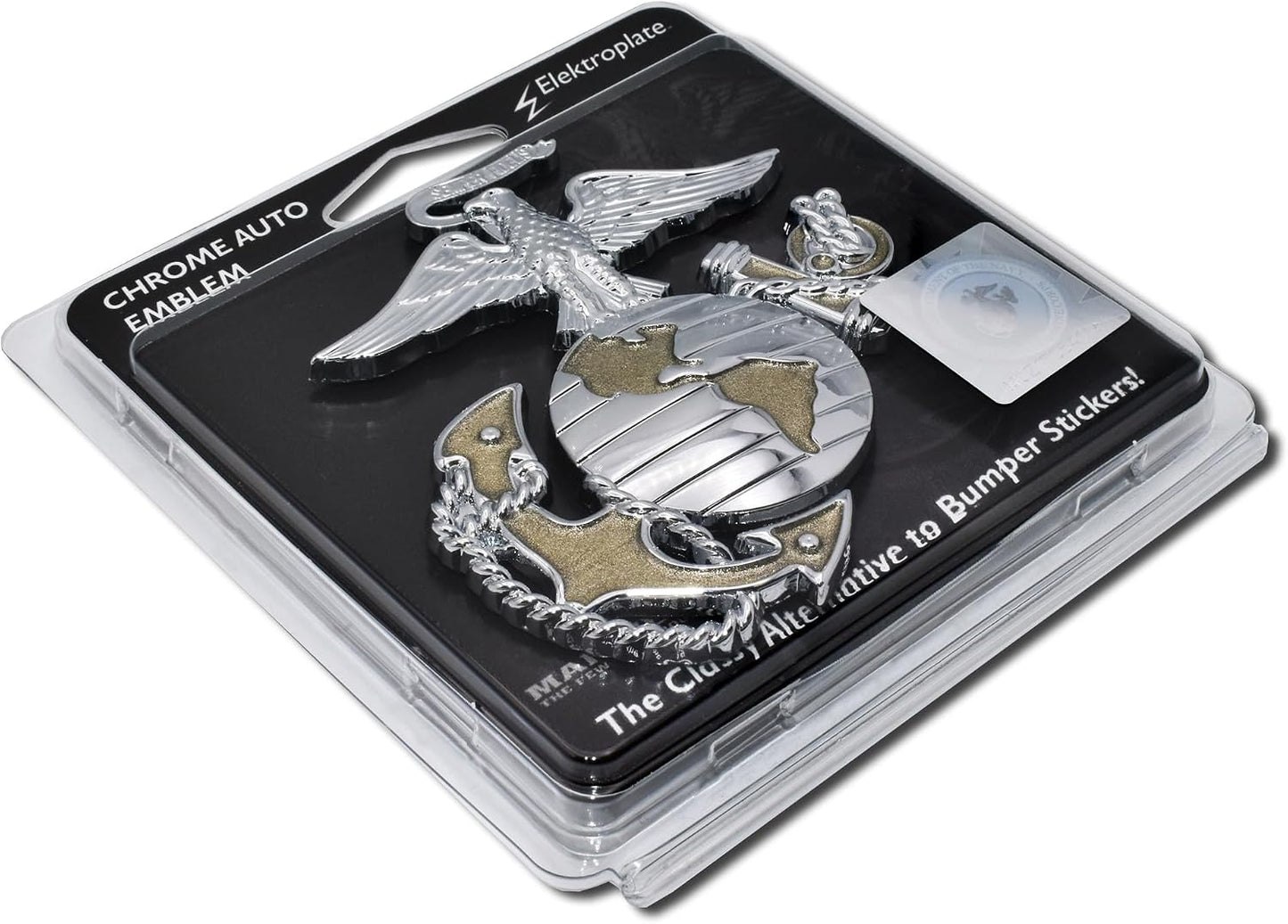 Insignia Infantería Marina EE.UU. dorada para vehículos 3.5
