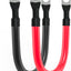 Cable batería 4AWG cobre puro 3/8pulg terminales set inversor