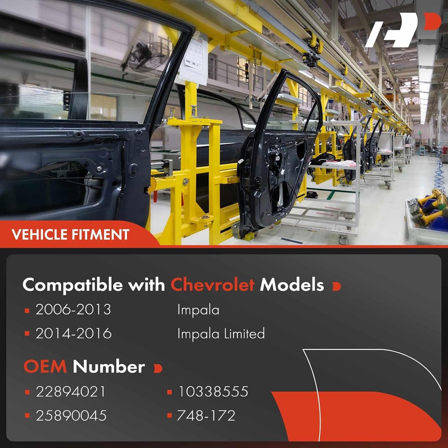 Elevalunas eléctrico motor repuesto Chevrolet Impala 06-16