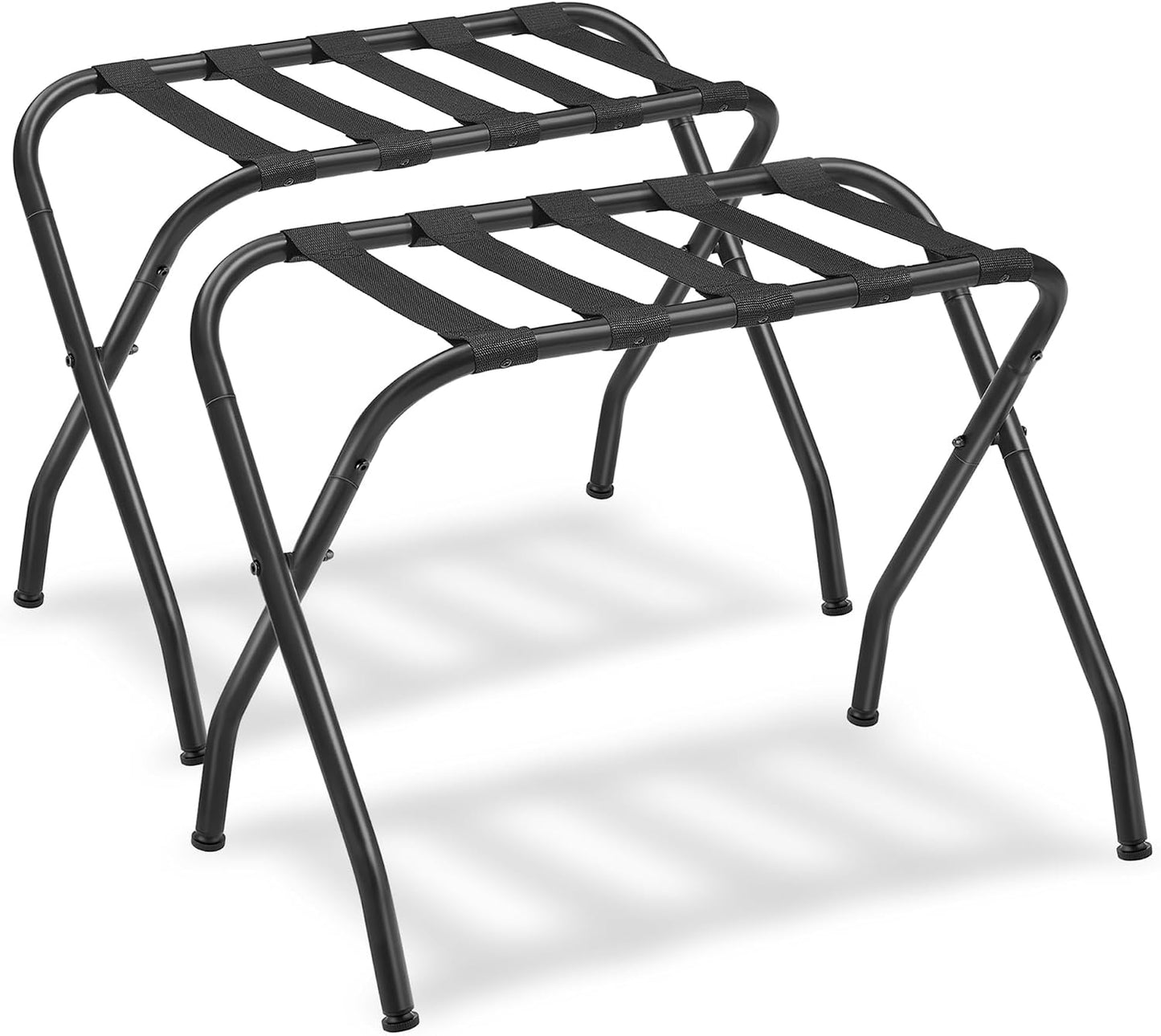 Soporte equipaje acero plegable dormitorio set 2