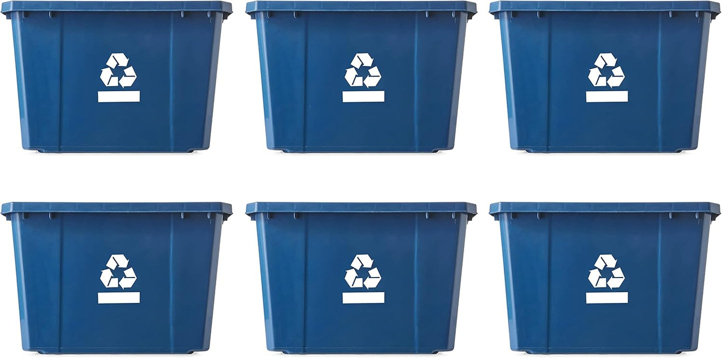 Caja basura plástico 17gal 64L asas integradas set 6
