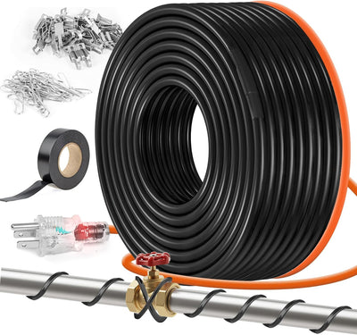 Cinta calor cable deshielo 160pies tubo metal 120V 8W/ft