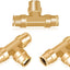 Conector aire freno latón 3/8" 3 pzas