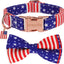 Collar perro bandera USA corbatín ajustable tamaño M