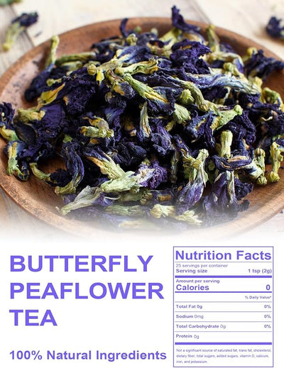 Té flor guisante mariposa natural para bebidas azules y moradas