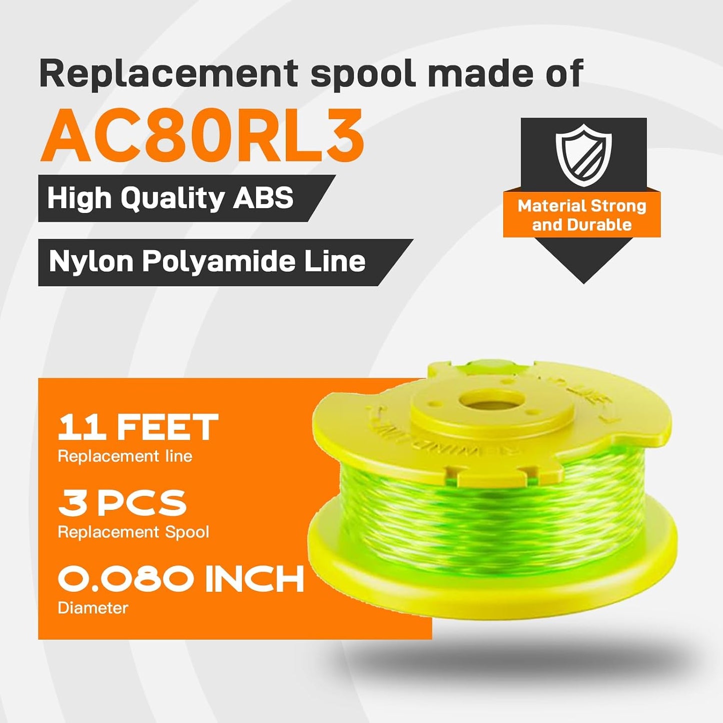 Recambio cuerda Ryobi One Plus 18-40V con cubierta ac14hca
