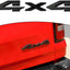 Insignia portón trasero RAM negro mate 4x4