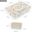 Contenedor aperitivos 2 pack 8 compartimentos con tapa y asa