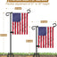 Soporte bandera jardín 51pulg base 5 puntas 12x18pulg