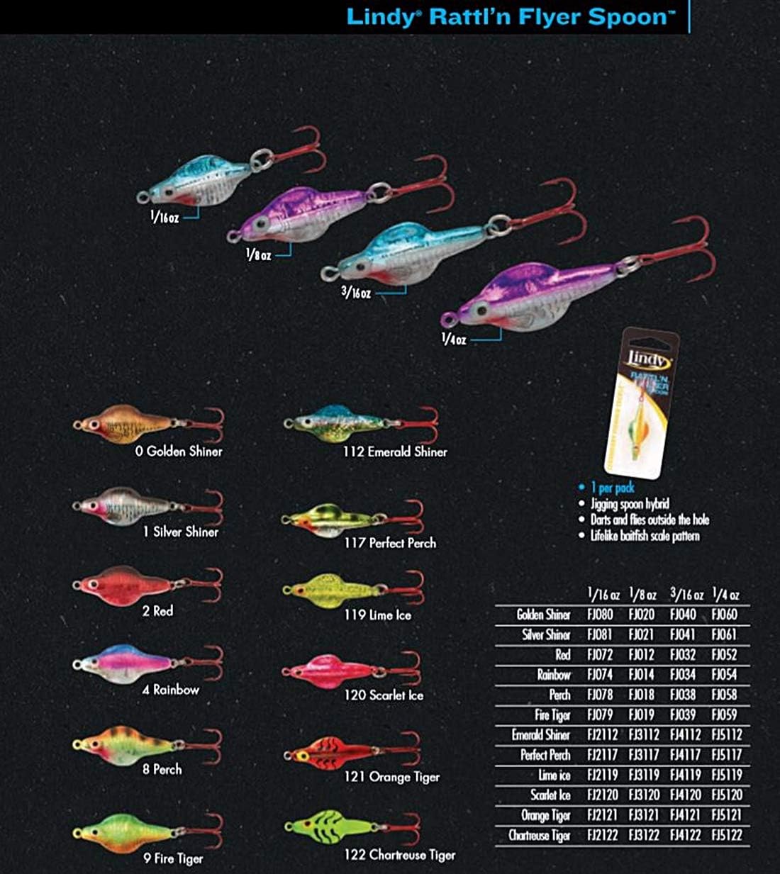 Cuchara híbrida señuelo pesca en hielo
