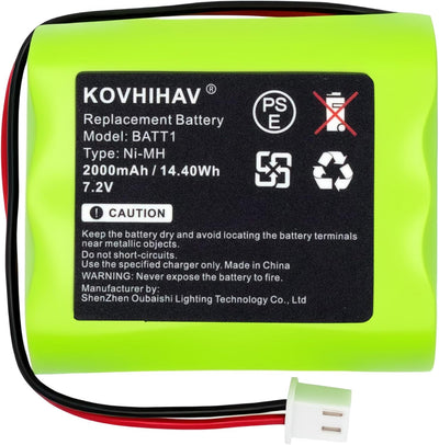 Batería 2GIG BATT2X comp 7.2v 1600mah NiMH