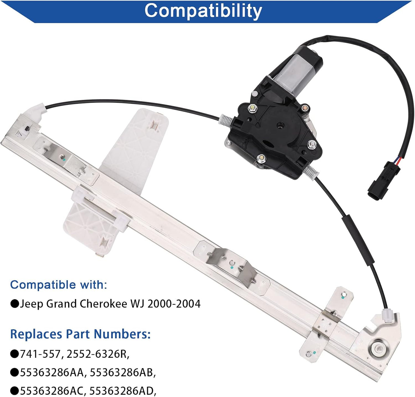 Elevalunas eléctrico Jeep Grand Cherokee WJ 2000-04 comp