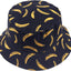 Sombrero pescador reversible estampado frutas mujer