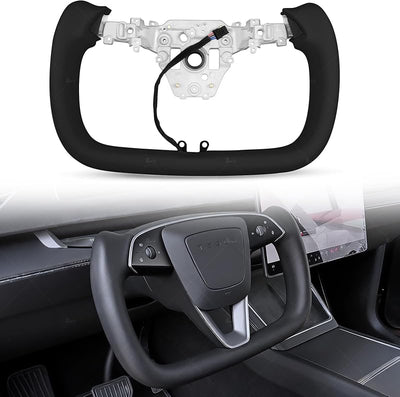 Volante cuero Nappa Tesla Model Y negro con calefacción