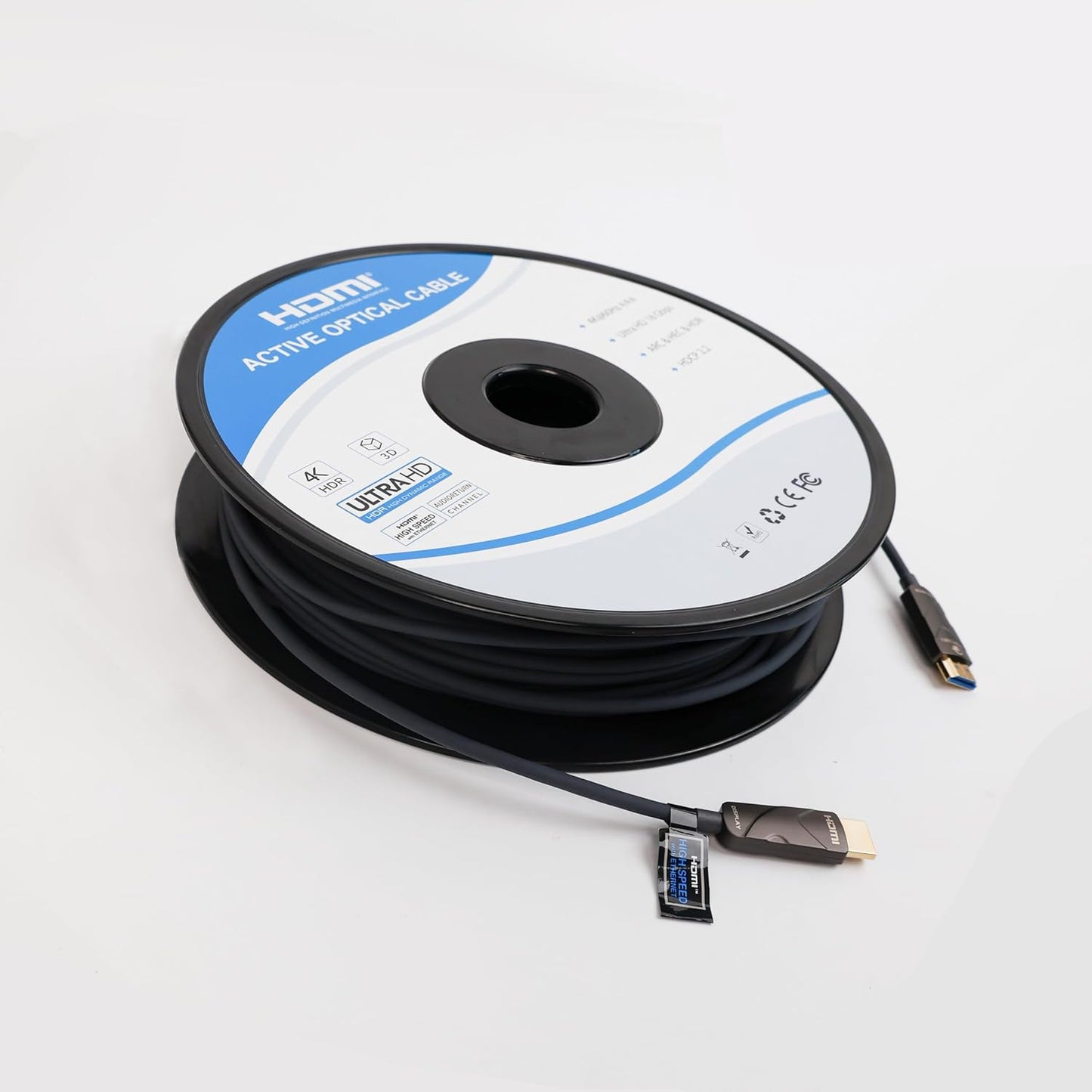 Cable HDMI 4K 250pies fibra optica 18gbps comp PC PS4