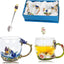 Tazas té vidrio elegantes regalo cumpleaños navidad