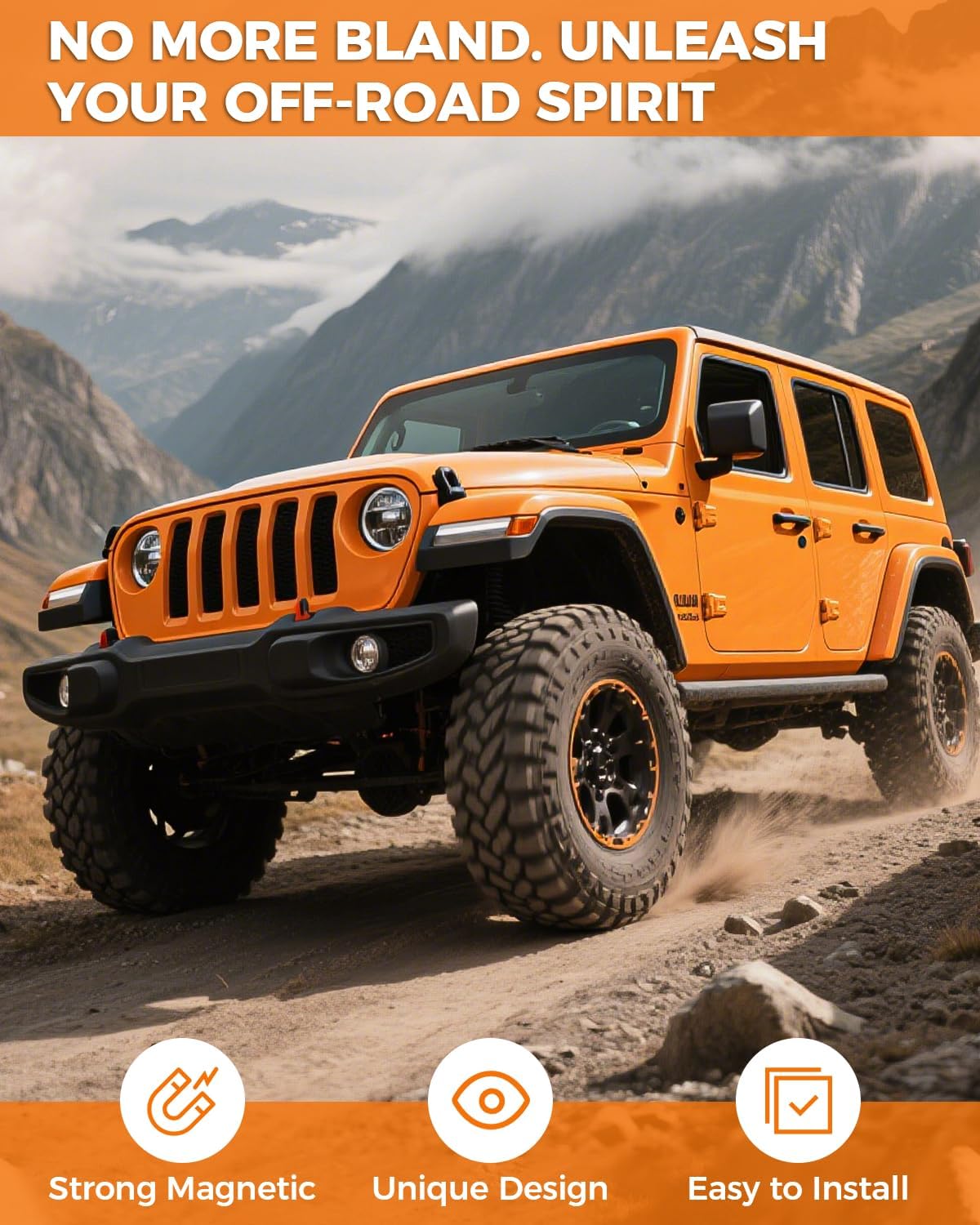 Cubiertas magnéticas puerta Jeep JL/Gladiator JT 2018-26