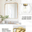 Lámpara tocador 3 luces 23" vidrio transparente color dorado