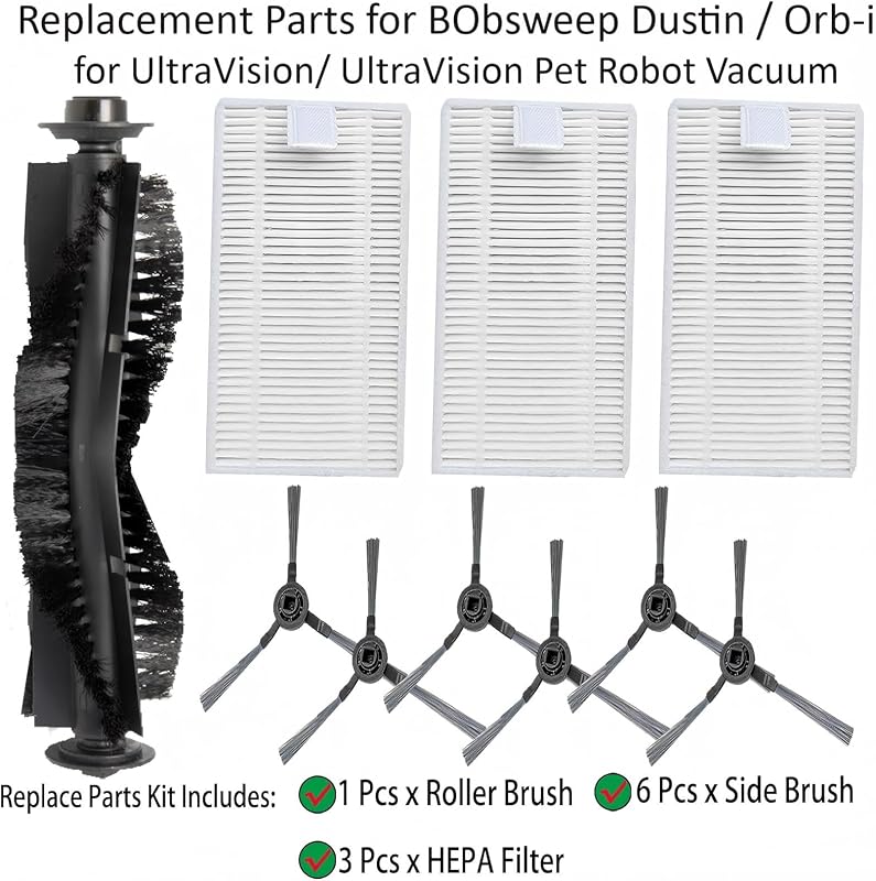 Repuesto cepillo filtros HEPA aspiradora BobSweep