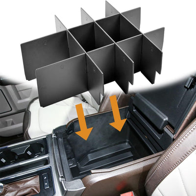 Divisores consola Ford F150 15-17 ABS negro