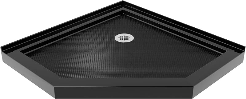 Base ducha neo-angular 36x36x2.75pulg negro