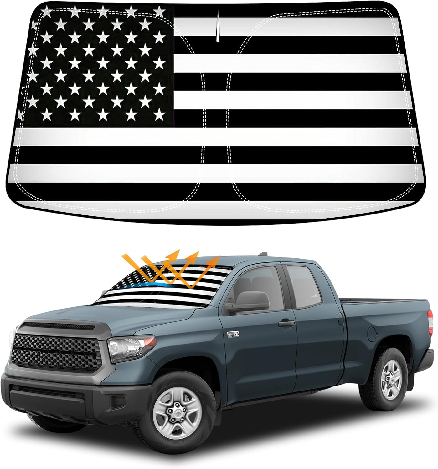 Parasol plegable para Toyota Tundra 07-21 bloquea UV