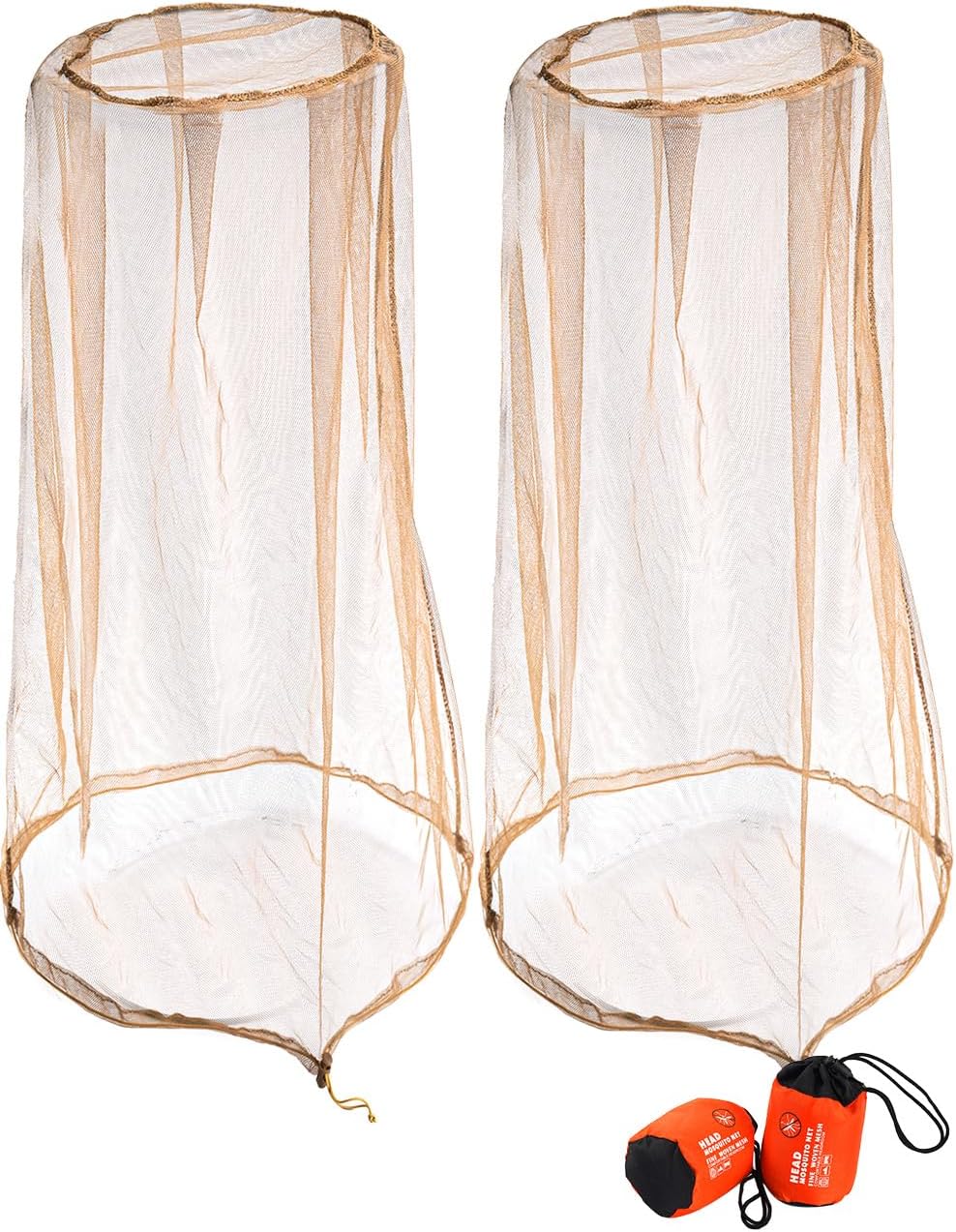 Red malla para mosquitos con cordón 2 pack caqui